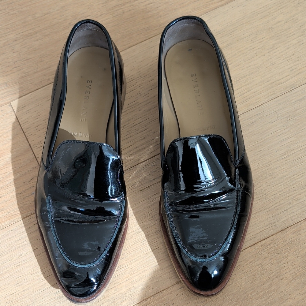 Everlane Women's Glossy Black Loafers